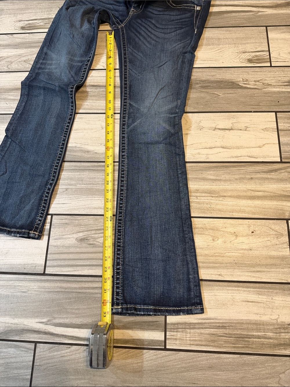 Miss Me Dark Blue Embellished Boot Cut Jeans - Picture 3 of 5